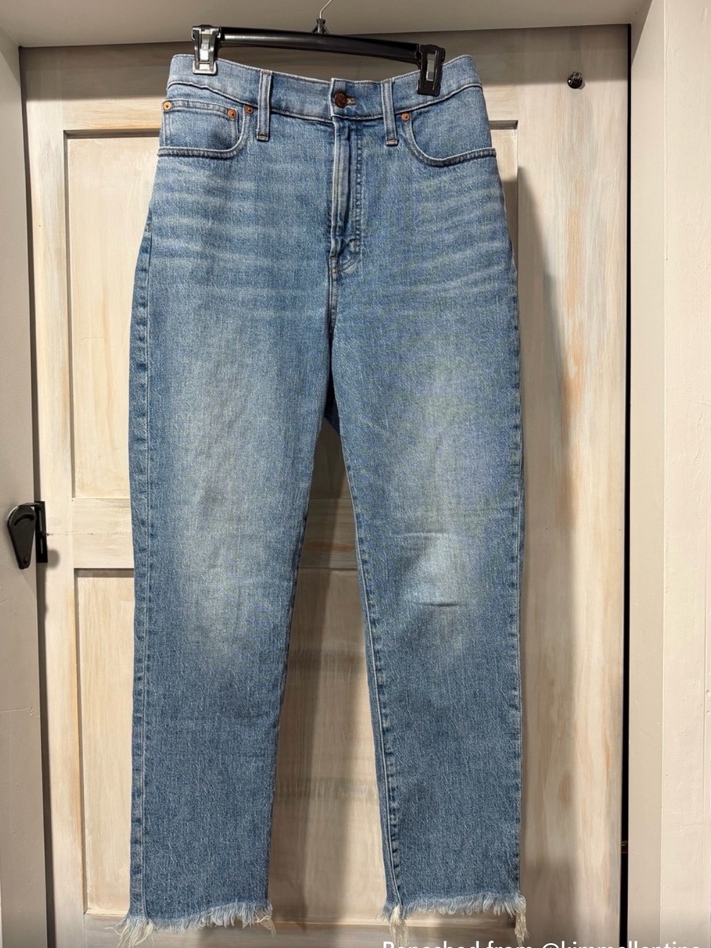 Madewell Light Blue High-Rise Wide Leg Jeans